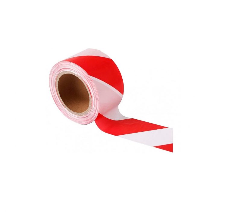 2.75inch 70mm Red and White Barrier Tape