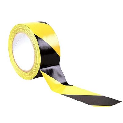 Black and Yellow Hazard Floor Tape 50mm x 33m