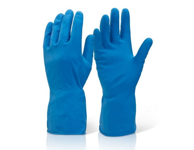 household medium weight rubber gloves