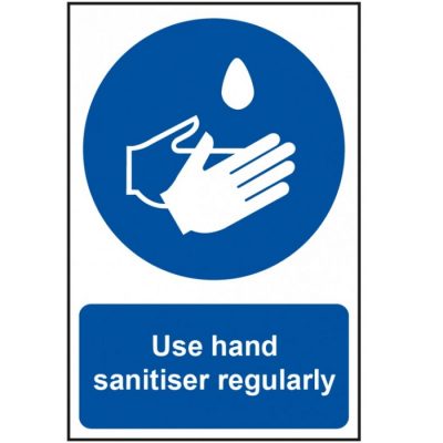 Use Hand Sanitiser Regularly Sign 200 x 300mm